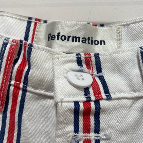 REFORMATION Charlie Shorts Grenada Stripe - Picture 4 of 6